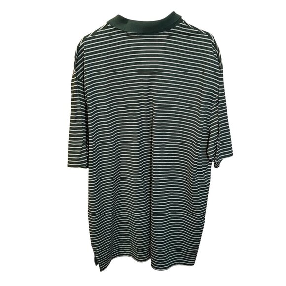 Vintage Style Brooks Brothers Country Club Knit Polo Green White‎ Stripe XL - Picture 7 of 7